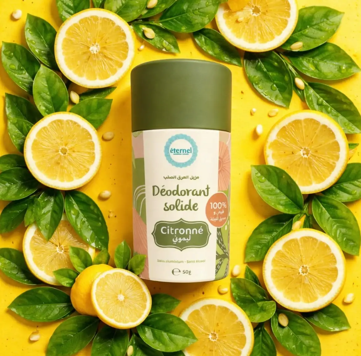 Déodorant citronné naturel